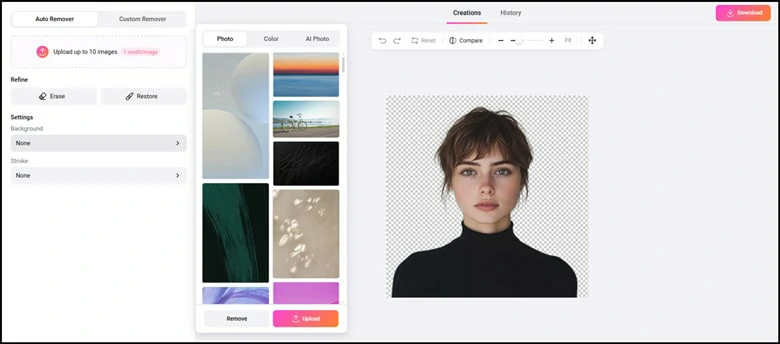 Choose the New Background for Your Photo