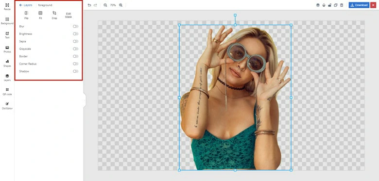 Edit the Transparent Image Background in PhotoScissors