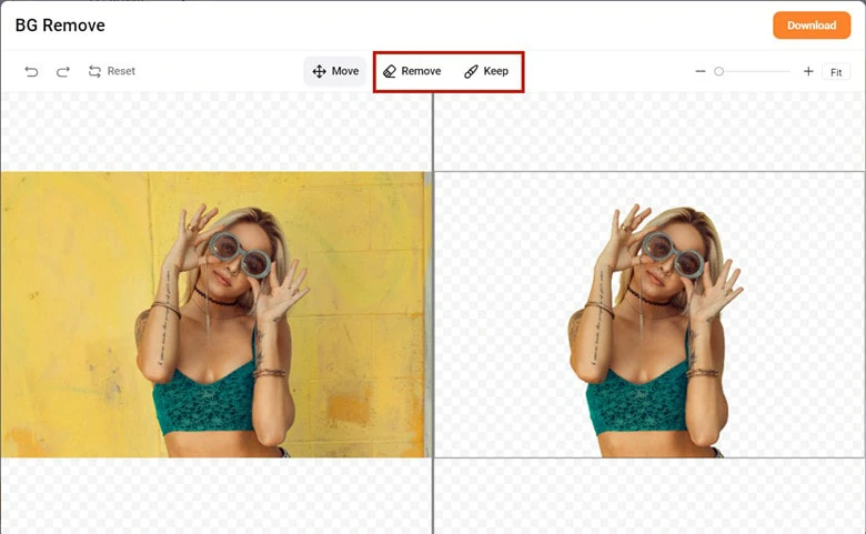 Remove the Original Background of Photo