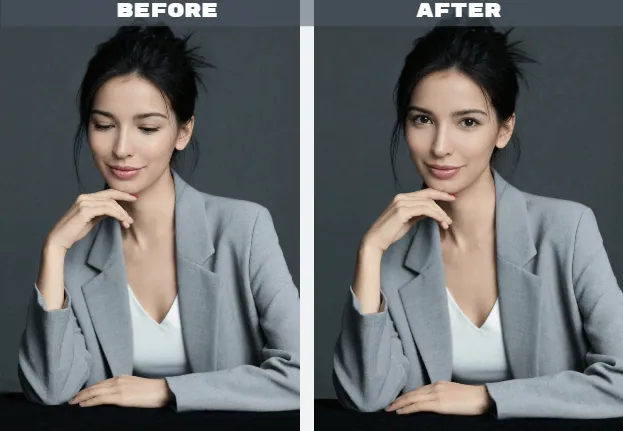 Fix Eye Direction in Professional Headshots & LinkedIn Photos