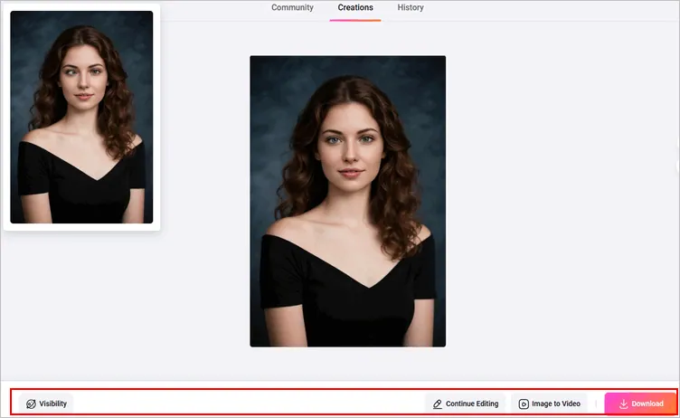 Preview, Fine-Tune, and Download the Photo