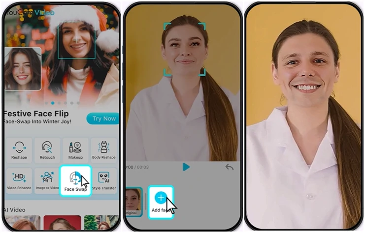 Change Face in Video Using YouCam