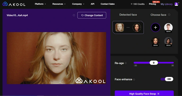 Change Face with AKOOL Face Swap Tool