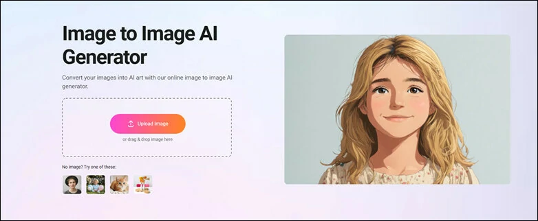Go to FlexClip's Image to Image Tool and Upload Your Photo