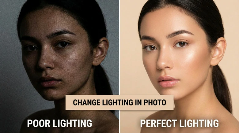Comparison Between Photo with Poor and Right Lighting