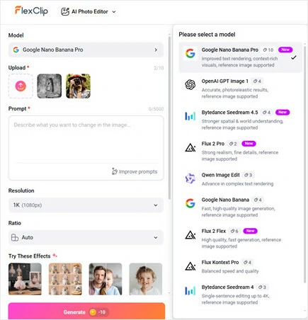 Select Image Generation Model You Like