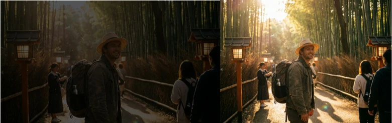 Travel Photo in Golden Hour Effect