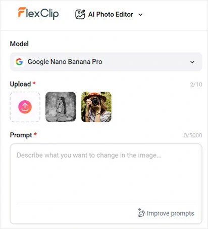 Upload Your Photos to FlexClip