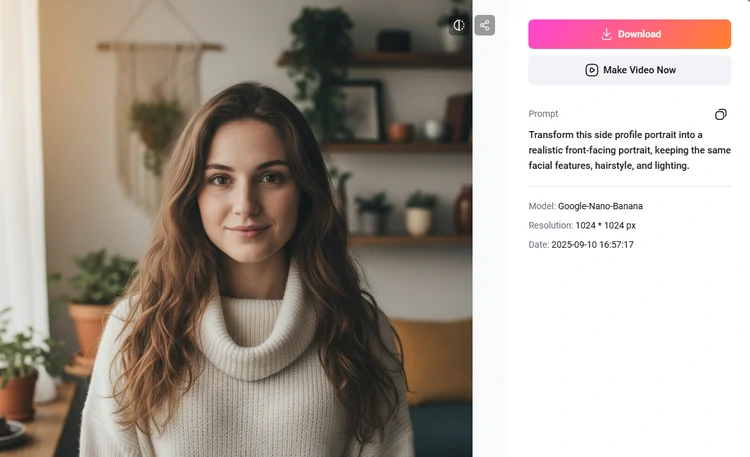 Preview & Download the Pose Changing Output