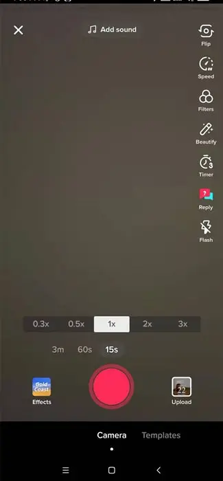 Record a Video on TikTok