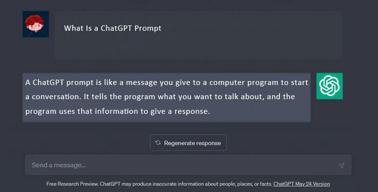 What is a ChatGPT prompt and the purpose of using ChatGPT prompts for writing AI video scripts