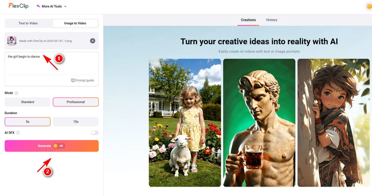 Create Chibi Style Video - FlexClip