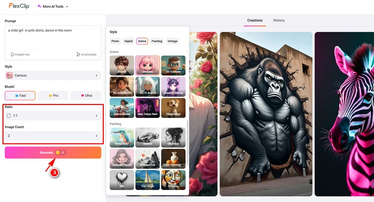 Customize Chibi Image - FlexClip