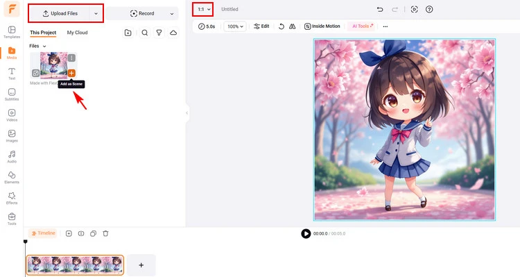 Upload Chibi Image - FlexClip