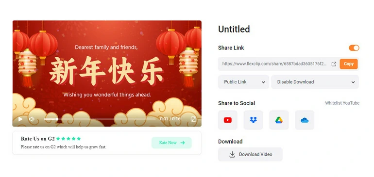 Create Chinese New Year Video - Save & Share Your Video
