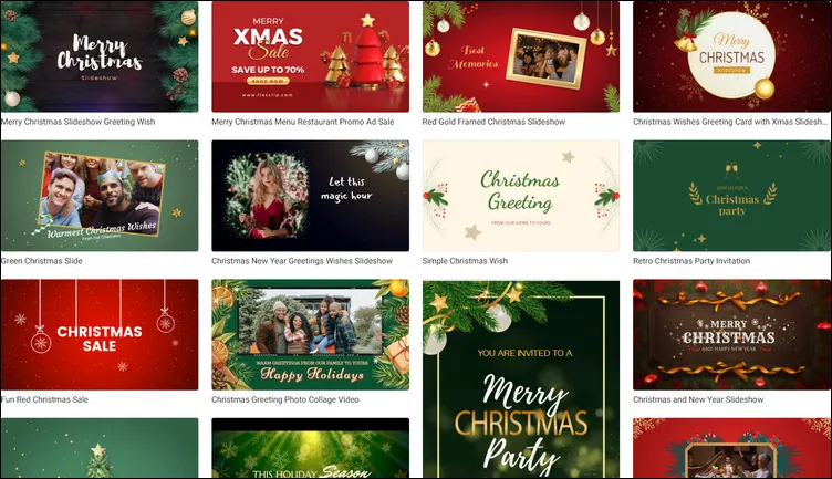Online Christmas Intro Maker - FlexClip