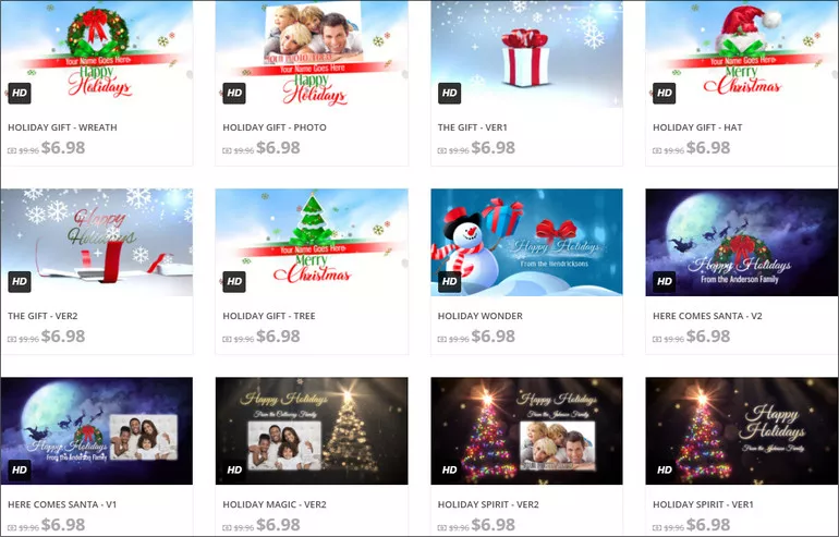 Online Christmas Intro Maker - IntroChamp
