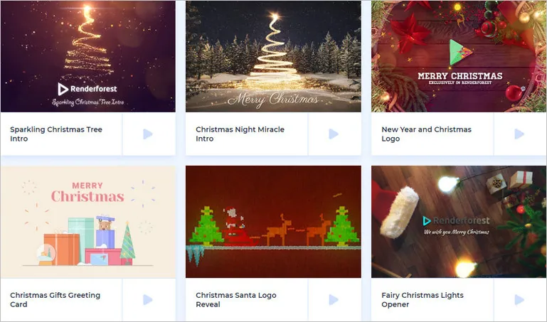 Online Christmas Intro Maker - Renderforest
