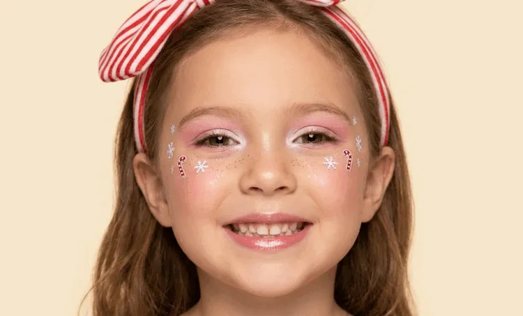 Christmas Makeup Ideas: Candy Cane or Reindeer-Inspired Fairy Look