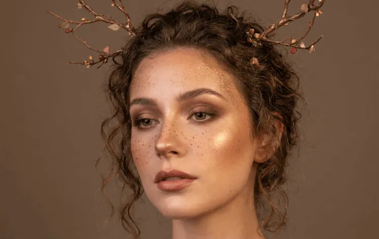 Christmas Makeup Ideas: Candy Cane or Reindeer-Inspired Fairy Look