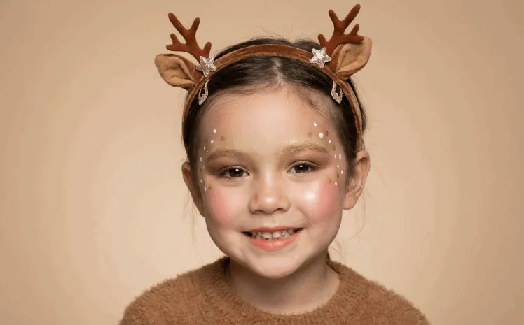 Christmas Makeup Ideas: Candy Cane or Reindeer-Inspired Fairy Look