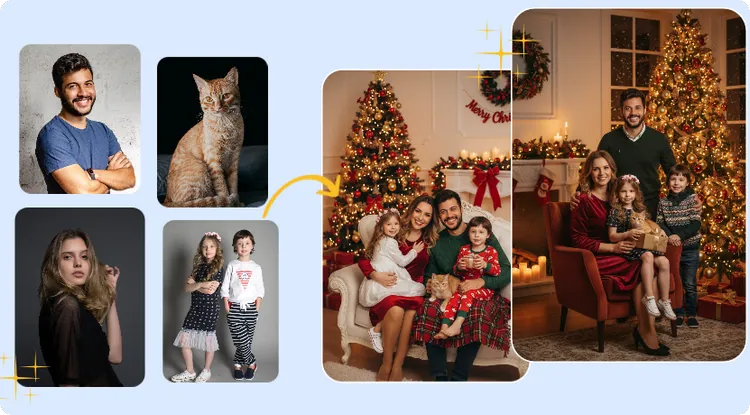 Generate Christmas Family Photo
