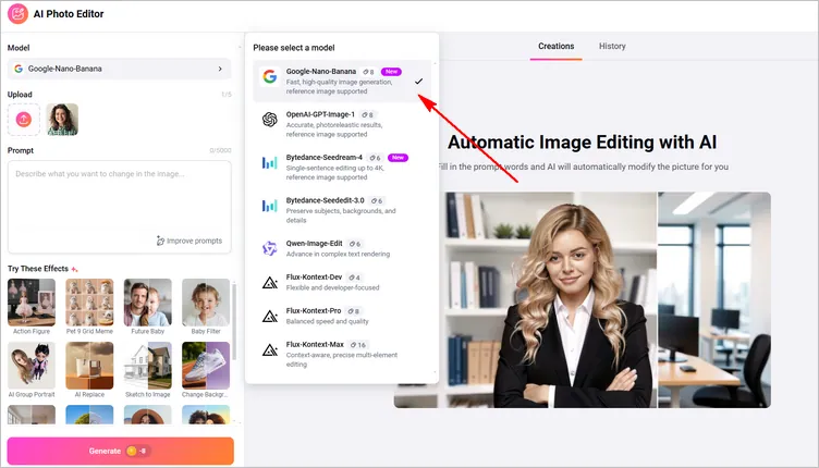 Edit Christmas Photo with AI - Pick an AI Model