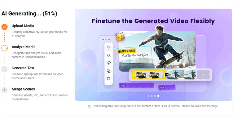 Recreate with AI for a Christmas Slidehsow - Generating