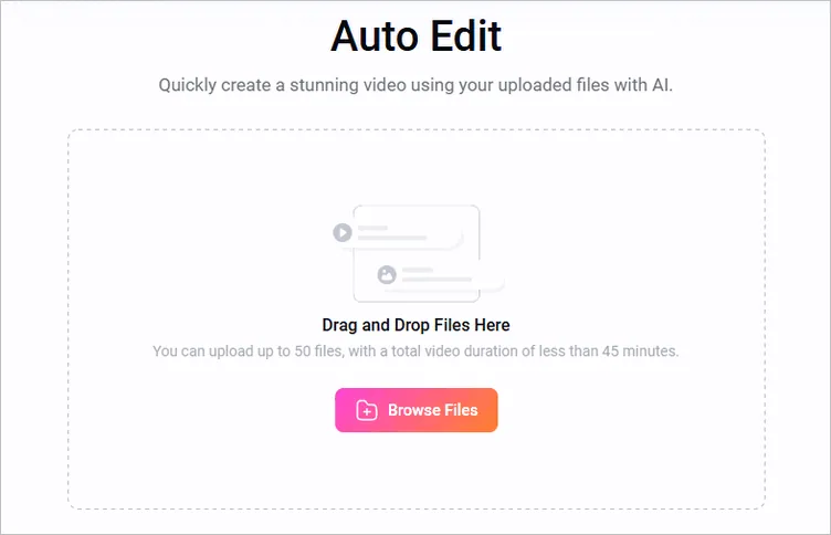 Auto Edit to Turn Your Footage into a Christmas Slideshow Automatically - Upload