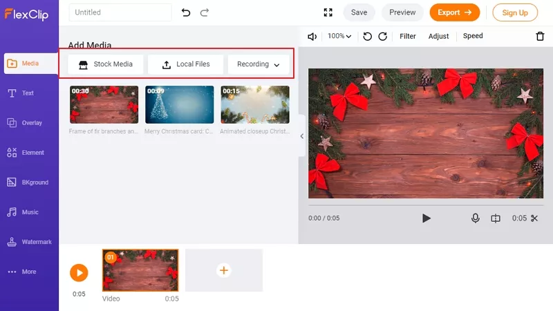 How to Create a Christmas Video - Step 1