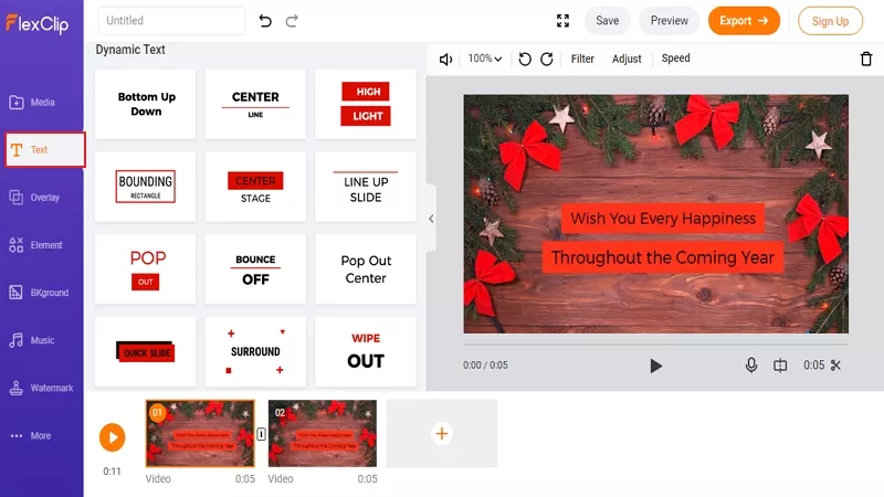 How to Create a Christmas Video - Step 2