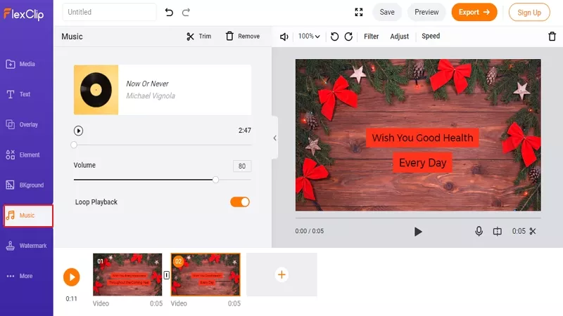 How to Create a Christmas Video - Step 3