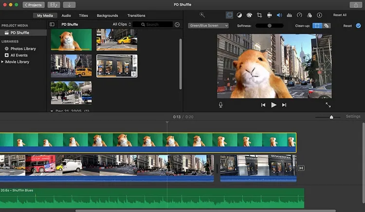 Desktop Chroma Key Editing Software - iMovie