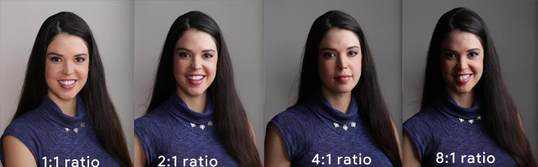 Maintain a high lighting contrast ratio for a cinematic video