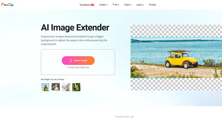 AI Image Extender - FlexClip