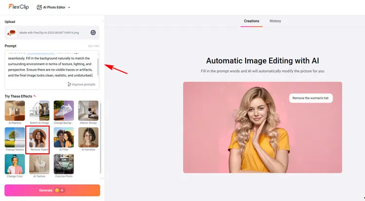 Cleanup Your Pictures - FlexClip