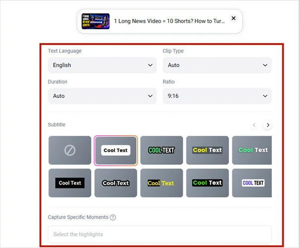 Adjust Settings for Your Video