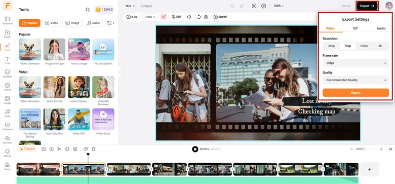 Download and Share the Edited Video