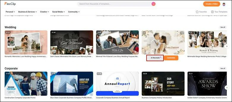 Use AI Recreate Feature and Customize this Template with AI 