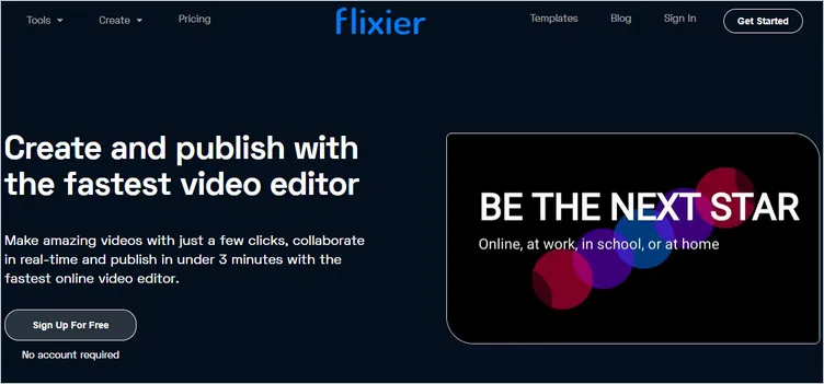 Mejor Editor de Video Basado en la Nube - Flixier