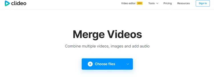 Combine Photo and Video - Clideo