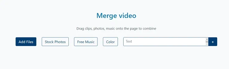 Combine Photo and Video - Movie Maker Online