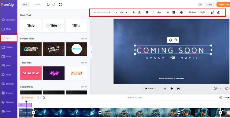 Customize the Coming Soon Video Template - Edit Text
