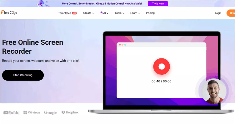 Make a Commentary Video - FlexClip Screen Recorder