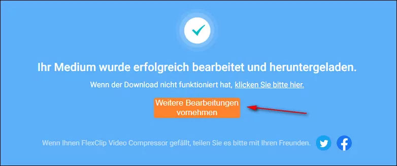 Video-Kompressor für WhatsApp - FlexClip: Herunterladen oder weitere Bearbeitungen vornehmen