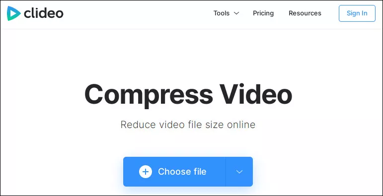 Videokompressor für WhatsApp - Clideo