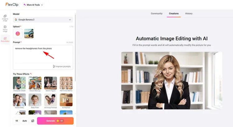 Content Aware Fill - FlexClip