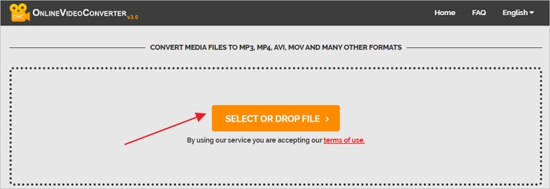 Convert FLV to MP4 with OnlineVideoConverter