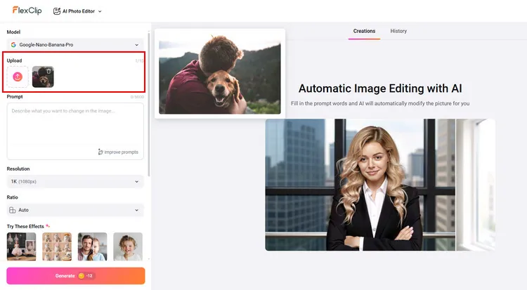 Upload Your Photo - FlexClip