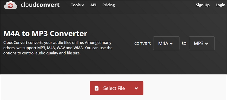 How to Convert M4A to MP3 Online - CloudConvert